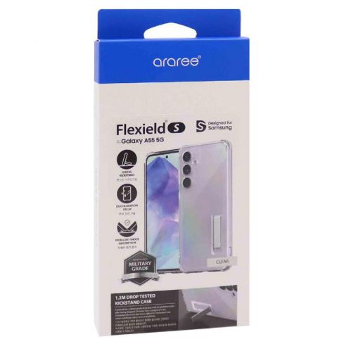 Araree Stand Flexield Silicon Cover For Samsung Galaxy A55 - Clear