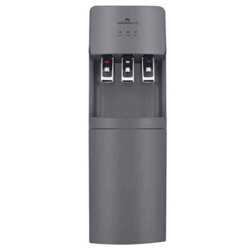 Armadillo Water Dispenser 3-Tap With Energy Saving Container , Grey - WDS - CAB - GRY - 0001 ( Water bottle on top )