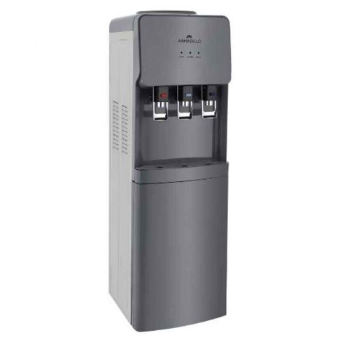Armadillo Water Dispenser 3-Tap With Energy Saving Container , Grey - WDS - CAB - GRY - 0001 ( Water bottle on top )