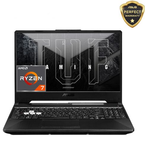 اسوس TUF Gaming A15 FA506NCR-HN007W معالج AMD Ryzen™ 7-7435HS ، رامات 8 جيجا بايت ، 512 جيجا بايت SSD - جرافيك RTX™ 3050 4GB - شاشه 15.6'' FHD - ويندوز 11 - اسود