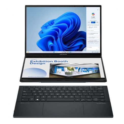 Asus Zenbook DUO UX8406MA-OLEDI7IG Intel Ultra 7 -155H, 16GB Ram, 1TB SSD- ARC Graphics, 14 inches OLED, WIN11- Inkwell Gray