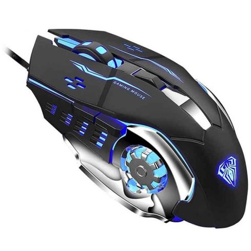 Aula S20 Wired Gaming Mouse, 2400 DPI - Black