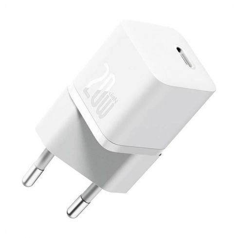 Baseus CCGN050102 Mini GAN5 20W Wall Charger Adapter - White