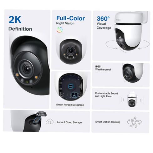 TP-Link Tapo Security Camera Outdoor WI-FI 2K QHD - C510W