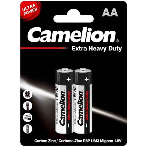 Camelion AA Extra Heavy Duty Battery R6P-BP2K - 1.5V