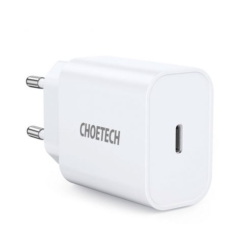 Choetech موديل Q5004 شاحن Type-C PD طاقة 20 واط - أبيض