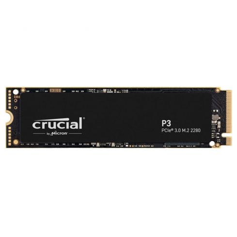 Crucial Hard disk P3 500GB PCIe 3.0 3D NAND NVMe M.2 SSD