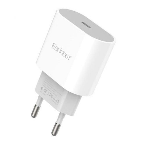 Earldom ES-EU42 PD Fast Home Charger Adapter 20W - White