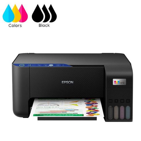 Epson Ecotank L3251 Printer Compact Multifunction ( Print, Scan, Copy ) With Wi-Fi