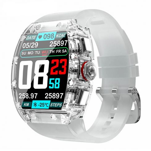 Green Smart Watch Santos 1.57 Inches - White