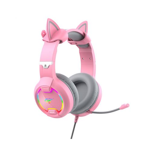 Havit HVGMH-H2233D-PK Gaming Headphone Wired - pink