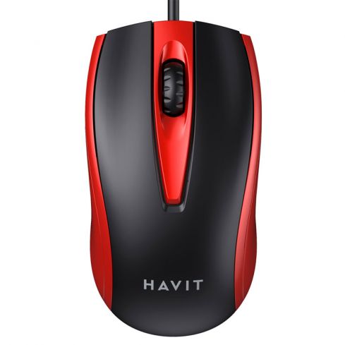 Havit HVMS-MS871-BK Wired  Mouse - Black*Red