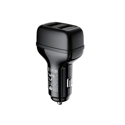 Hoco Z36 Dual Port Car Charger Lightning - Black