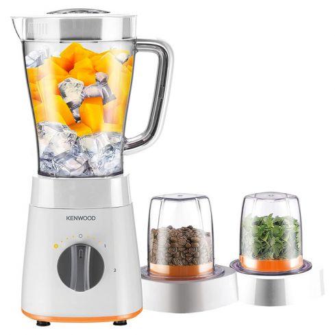 Kenwood Blender Smoothie Maker 500W 2L With Grinder, Chopper, Ice Crush Function BLP15.360WH - White