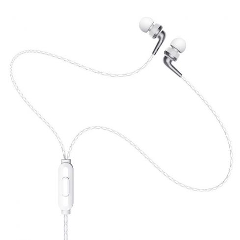 Hoco Earphone Wired with Mic 3.5MM , White - M71