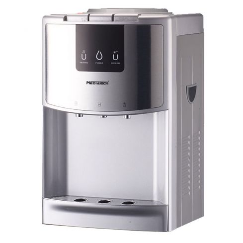 MediaTech Water Dispenser Desktop , Silver - MT-WD2528D