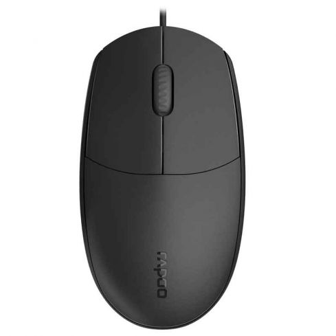 Rapoo Mouse Wired Silent Type-C - Black - N100C