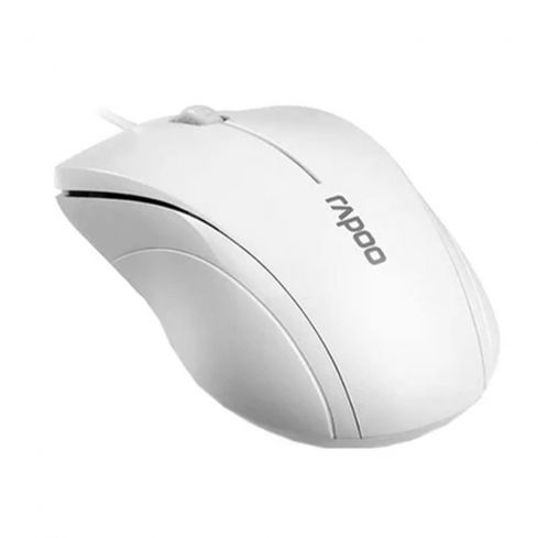 Rapoo N1200 Silent Wired Optical Mouse -White 