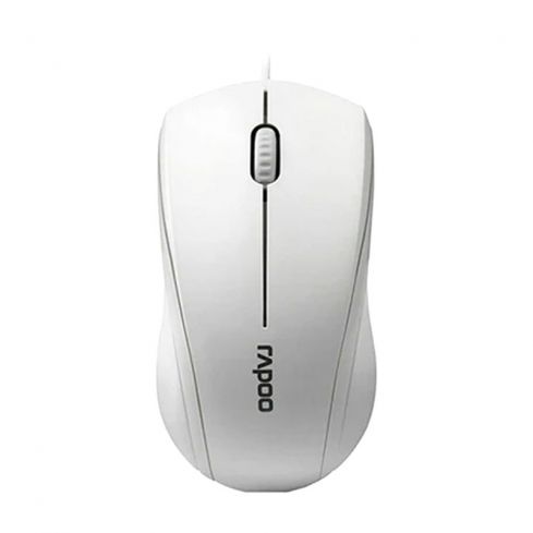 Rapoo N1200 Silent Wired Optical Mouse -White