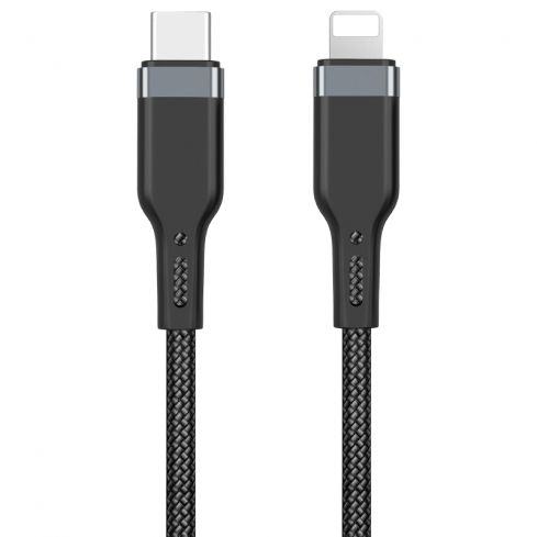 WiWU Platinum Cable Type-C To Lightning 1.2M, PT04 - Black