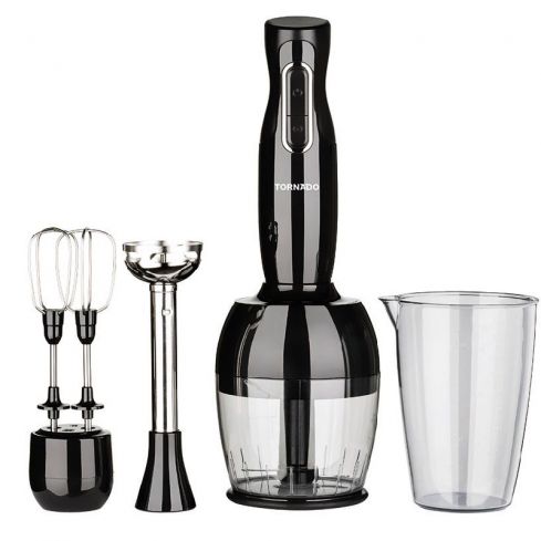 Tornado Hand Blender 1000 Watt, Chopper, Whisk, THB-1000MCL -  Black