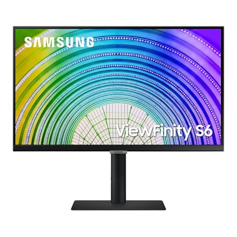  سامسونج شاشة 24 بوصة - 75 هرتز - QHD، LS24A600UCMXEG - أسود