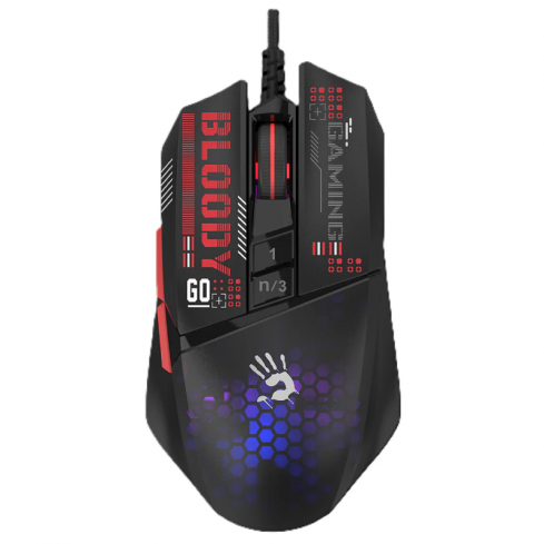 بلودي  Mini RGB W60 ماوس الألعاب RGB - أسود