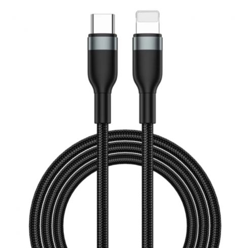 WiWU WI-C017 Concise Series Type-C to Lightning Cable 100W 1.2M - Black