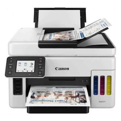 طابعة كانون ماكسيفاي GX7040 متعددة الوظائف نافثة للحبر - بيضاء