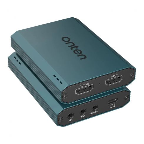Onten Audio Video Capture Card 4K, OTN-332 - Green