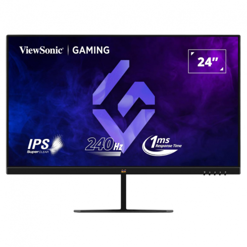 فيوسونيك شاشة ألعاب VX2479A HD PRO مقاس 24 بوصة وتردد 240 هرتز ووقت استجابة 1 مللي ثانية بتقنية FHD IPS - أسود