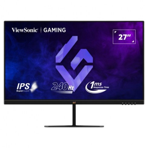 فيوسونيك شاشة ألعاب VX2779A HD PRO مقاس 27 بوصة وتردد 240 هرتز ووقت استجابة 1 مللي ثانية بتقنية FHD IPS - أسود
