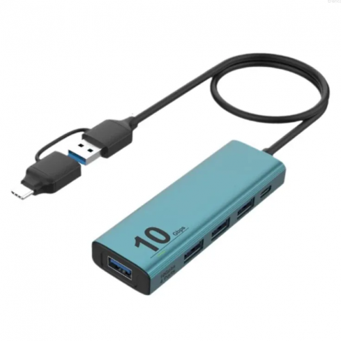 اونتن موزع  OTN-UCA611+ 5 في 2 USB 3.2 Gen2 4 منافذ 10 جيجابت في الثانية - أخضر