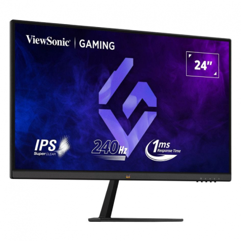 فيوسونيك شاشة ألعاب VX2479A HD PRO مقاس 24 بوصة وتردد 240 هرتز ووقت استجابة 1 مللي ثانية بتقنية FHD IPS - أسود