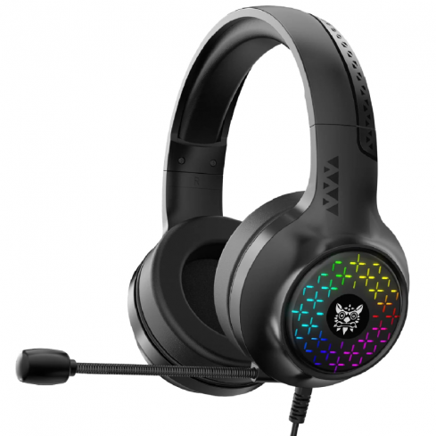 اونيكوما X7 PRO سماعة رأس سلكية للألعاب RGB ستيريو - أسود