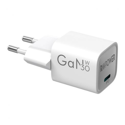 شاحن راڤ باور PD Pioneer 30W RP-PC1056 - أبيض