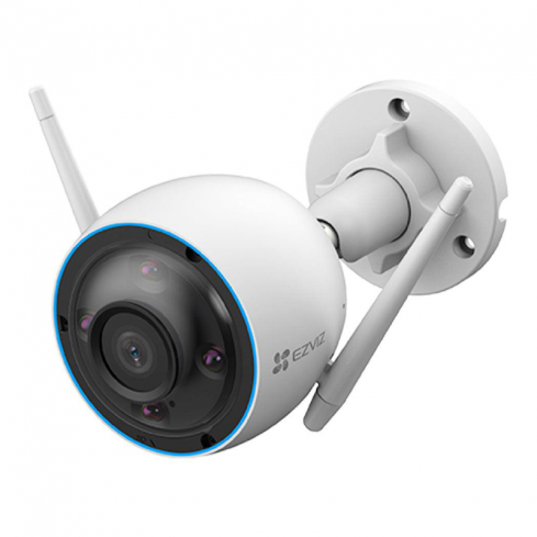 إيزفيز كاميرا مراقبة خارجية H3 CS-H3-R100-1H3WKFL بدقة 2K (3 ميجابكسل) وواي فاي بعدسة 4 ملم – أبيض