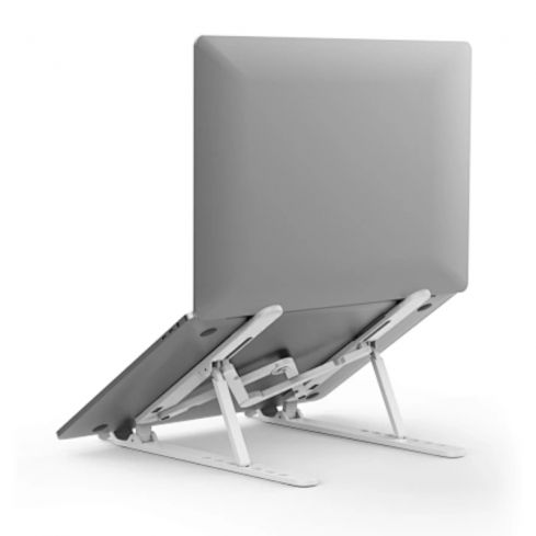 WiWU Easy to Take Metal Laptop Stand Foldable Aluminium Laptop, S500 - Silver