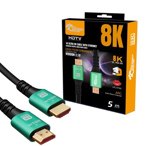 كابل كوجر EG اتش دي ام اي إلى اتش دي ام اي 8K بطول 5 متر - أسود