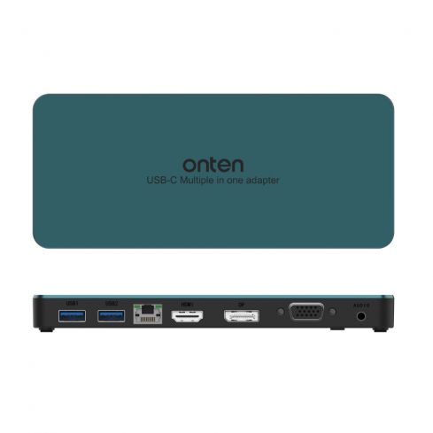 اونتن OTN-9188S متعدد الوظائف 9 في 1 من النوع C - أخضر