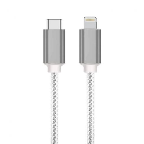 كابل مومو MO-011013 من النوع C إلى Lightning بقوة 30 وات للشحن السريع بطول 1.2 متر - أبيض