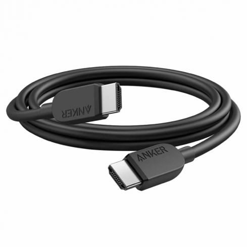 Anker HDMI Cable 8K@60Hz 6ft Ultra HD 4K@120Hz HDMI to HDMI, A8742H11 - Black