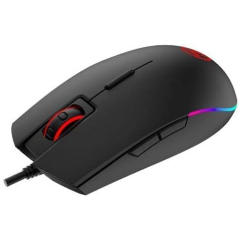 Techno Zone V-64-FPS Wired Gaming Mouse, RGB - Black