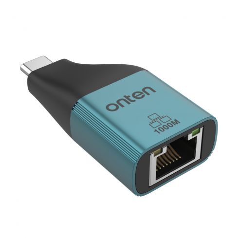 اونتن بطاقة  HUB Convert_Type-C إلى Gigabit Ethernet UC101 - اخضر