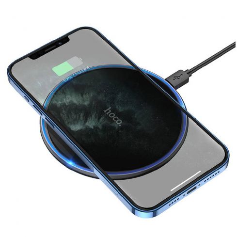 Hoco CW6 Pro Easy Wireless Fast Charger, 15W  - Black