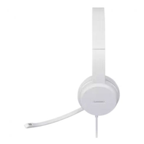 Lenovo 110 Stereo USB Headset, GXD1E71385 - White