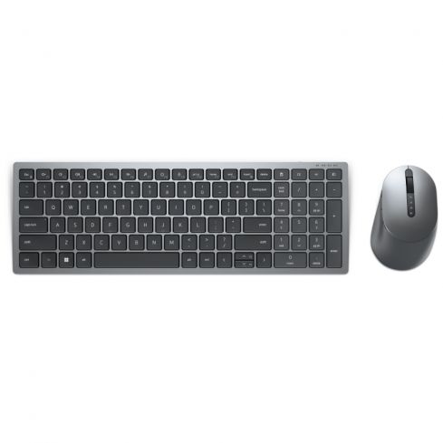 Dell Multi-Device Wireless Keyboard and Mouse Combo - KM7120W - Grey