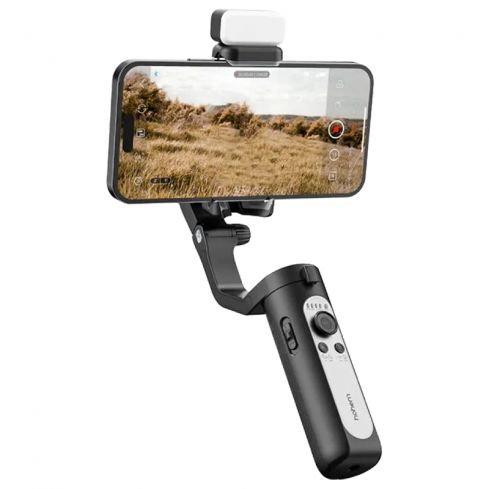 Hohem Isteady XE Kit 3-Axis Smartphone Stabilizer With A Magnetic Fill Light - Black