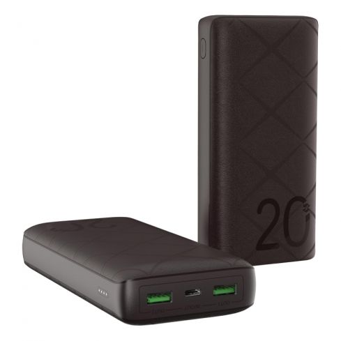 Infinix Power Bank, 20000mAh, Fast Charging, 15W, Type-C Port - Black
