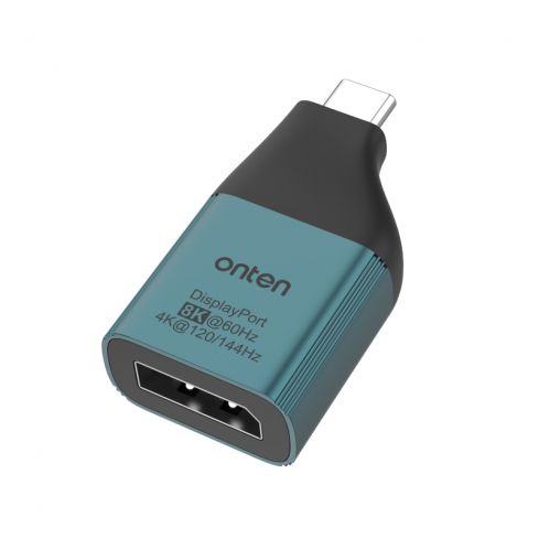 اونتن كابل OTN-UC103 USB-C إلى منفذ العرض (DP) F بدقة 8K وتردد 60 هرتز/4K وتردد 120 هرتز - أخضر